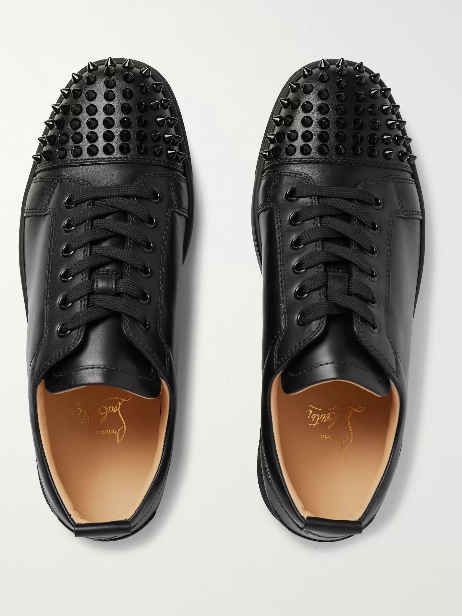 CHRISTIAN LOUBOUTIN
Louis Junior Spikes Cap-Toe Suede Sneakers