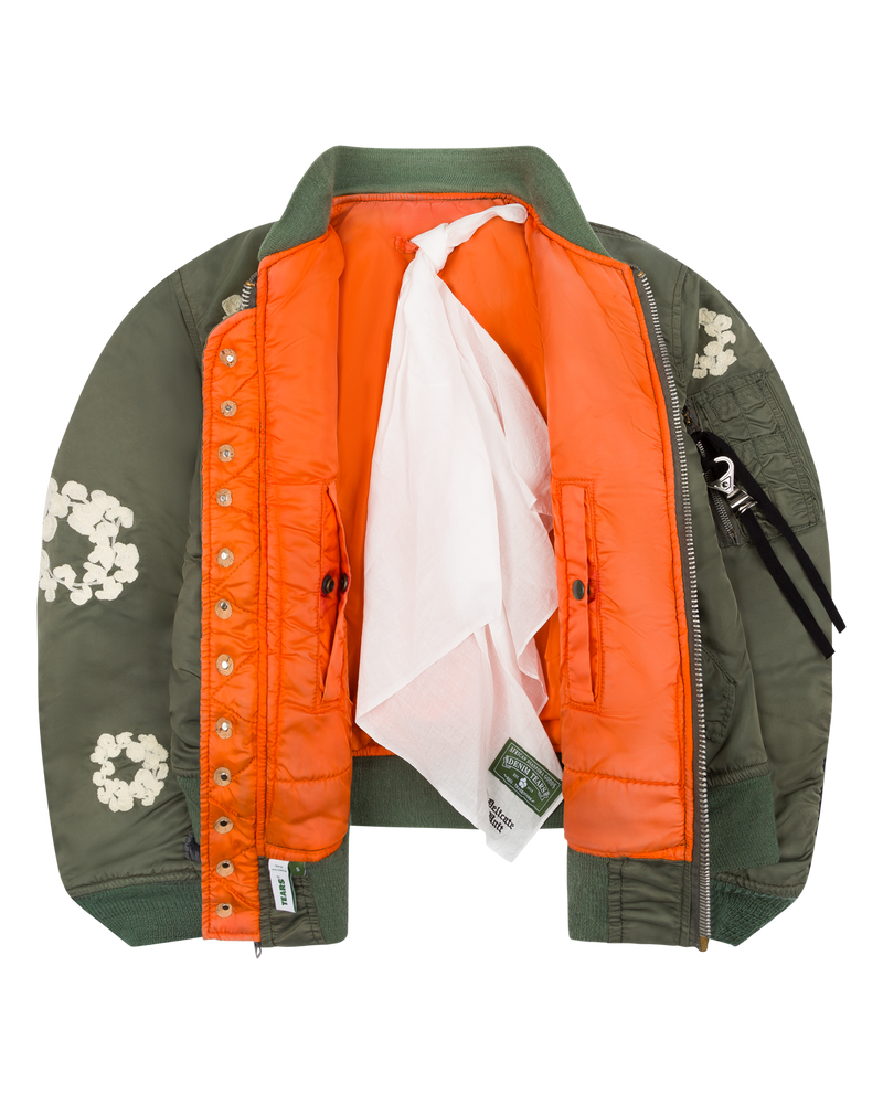 Denim Tears X Delicate Unit Bomber Jacket Green