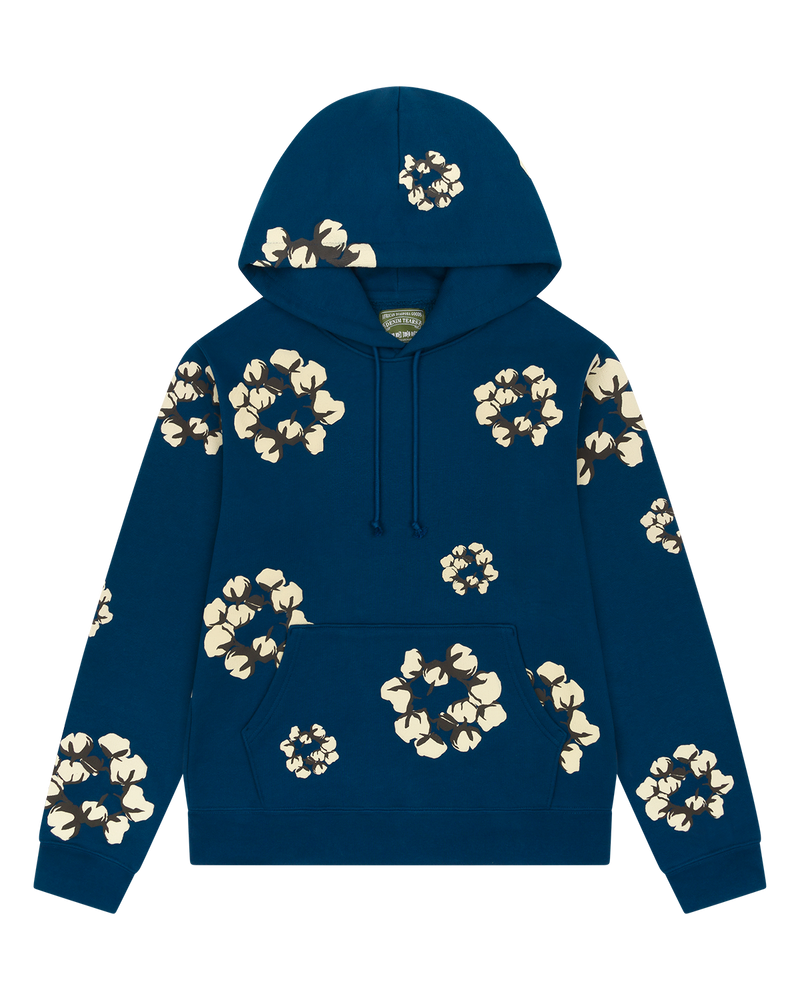 Cactus Tears Wreath Hoodie Navy