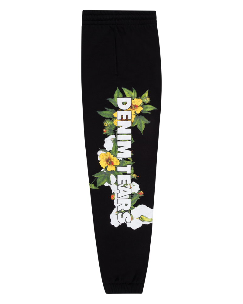 DT Floral Logo Sweatpant Black