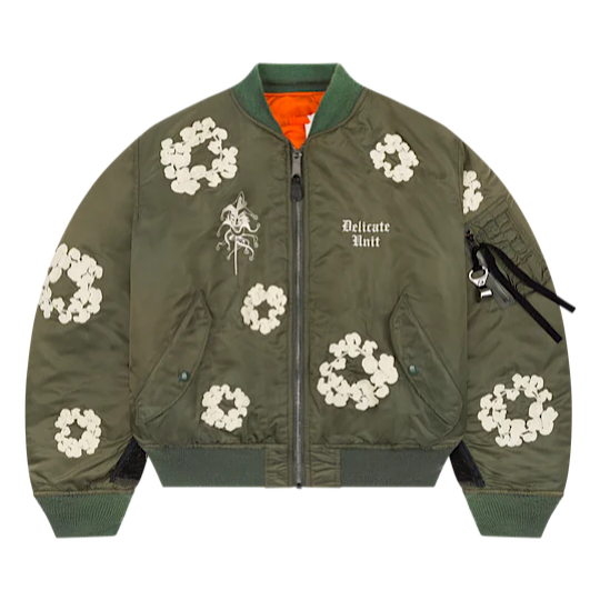 Denim Tears X Delicate Unit Bomber Jacket Green