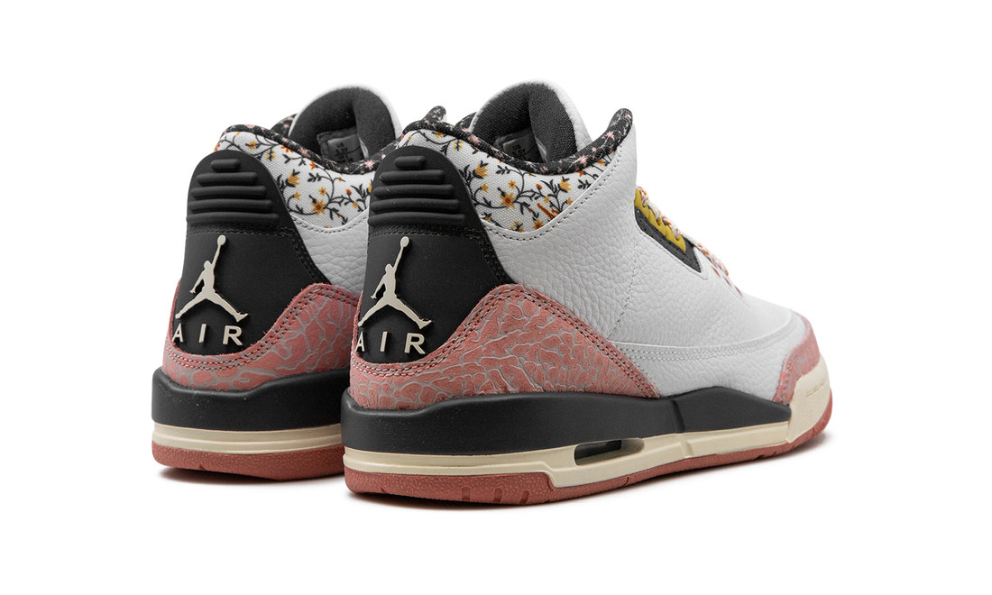Air Jordan 3 GS "White/Red Stardust" 441140 100