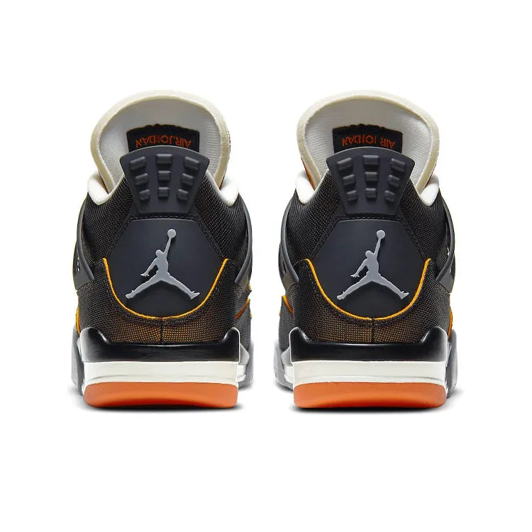 Jordan Retro 4-Style Sneakers – Starfish Orange Edition