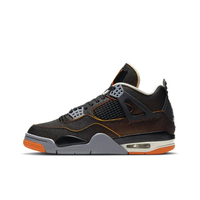 Jordan Retro 4-Style Sneakers – Starfish Orange Edition