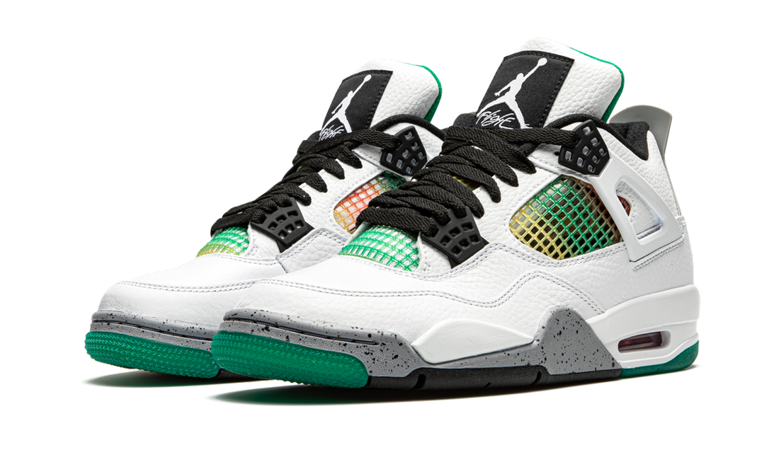 Air Jordan 4 Retro WMNS "Rasta - Lucid Green" AQ9129 100