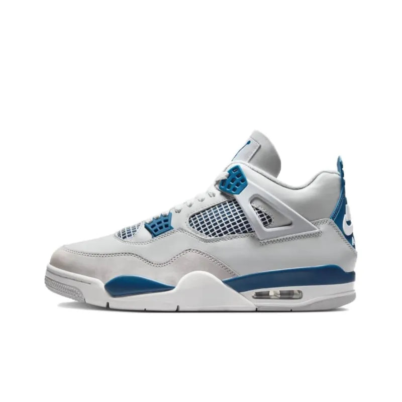 Air Jordan Retro 4‑Style Sneakers – Military Blue Edition