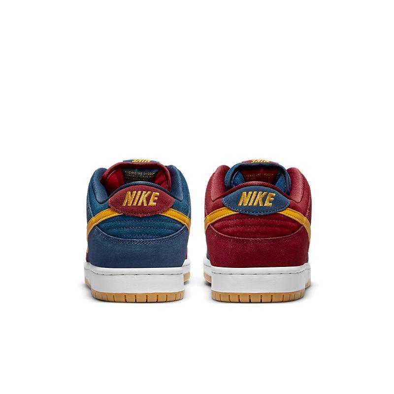 Nike Dunk Low – Crimson & Navy Premium Suede Edition
