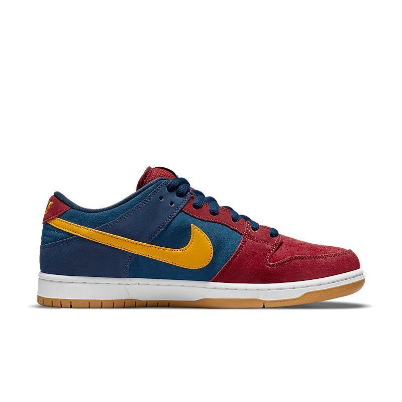 Nike Dunk Low – Crimson & Navy Premium Suede Edition