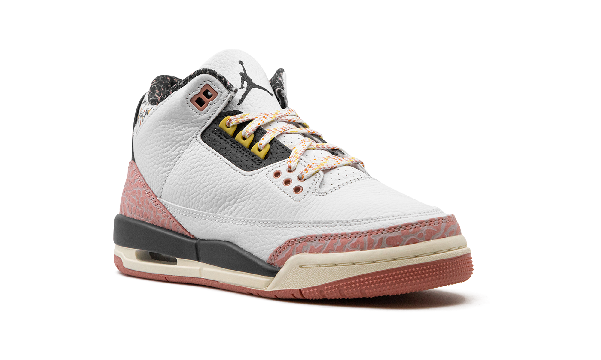 Air Jordan 3 GS "White/Red Stardust" 441140 100