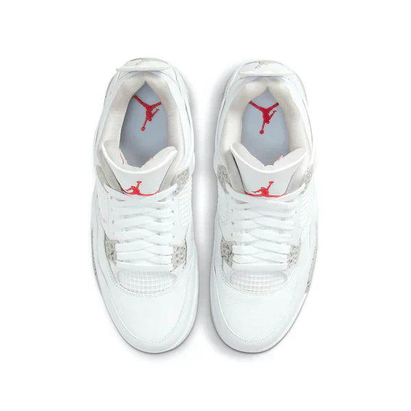 Jordan Retro 4-Style Sneakers – White Cement Edition