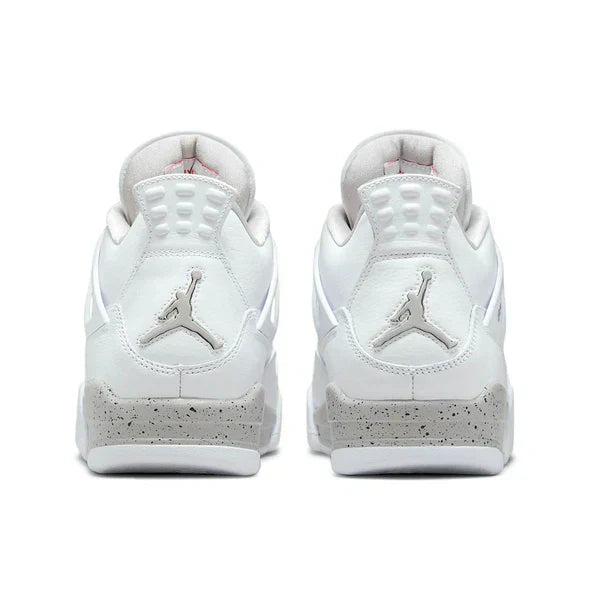 Jordan Retro 4-Style Sneakers – White Cement Edition