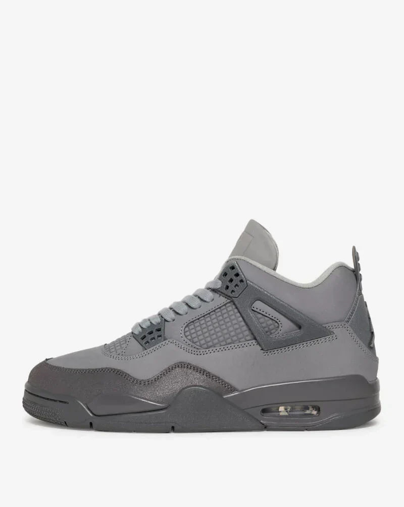 Jordn Retro 4‑Style Sneakers – Wet Cement Edit