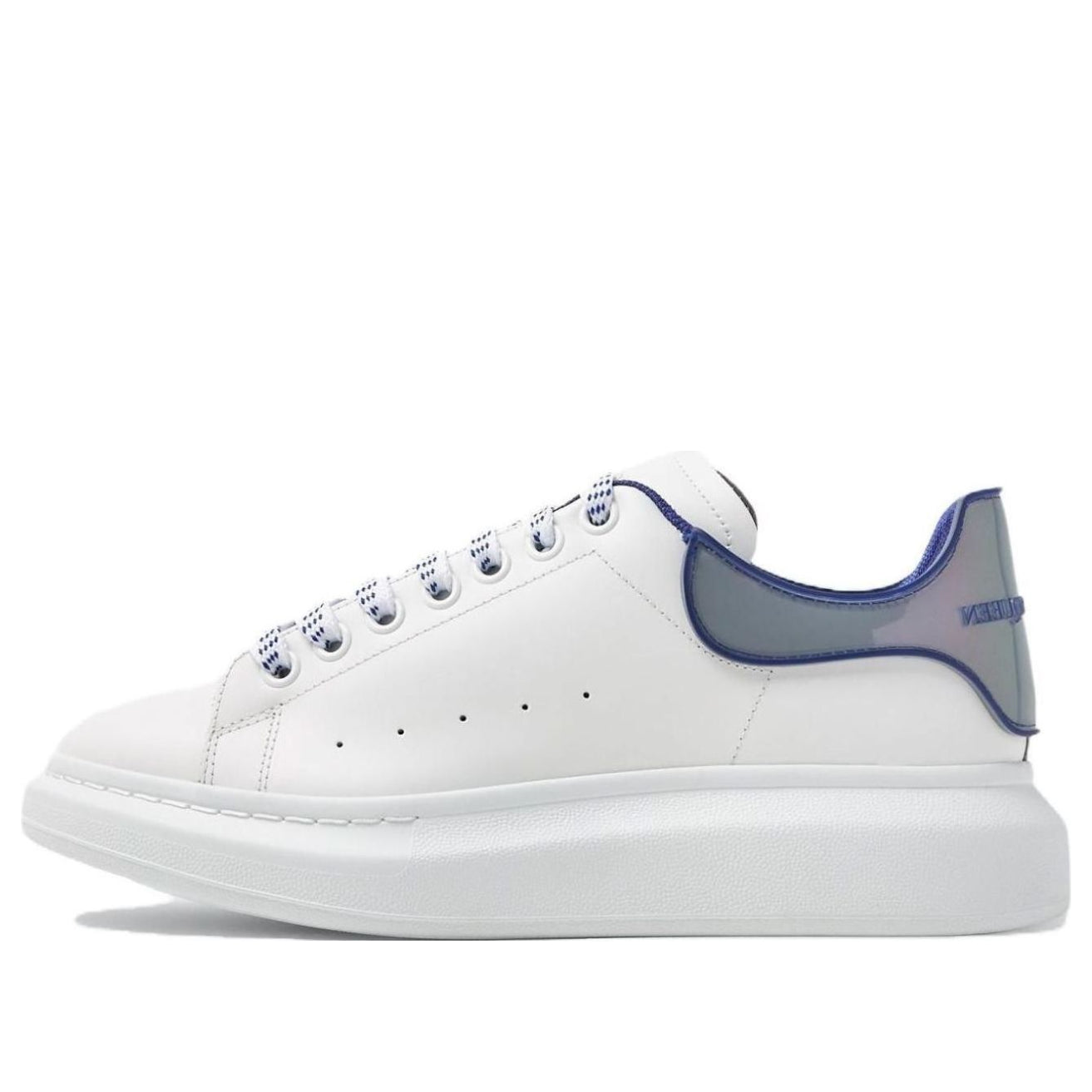 Alexander McQueen Oversized Sneakers 'White Blue Iridescent' 757704WIE868710 #
