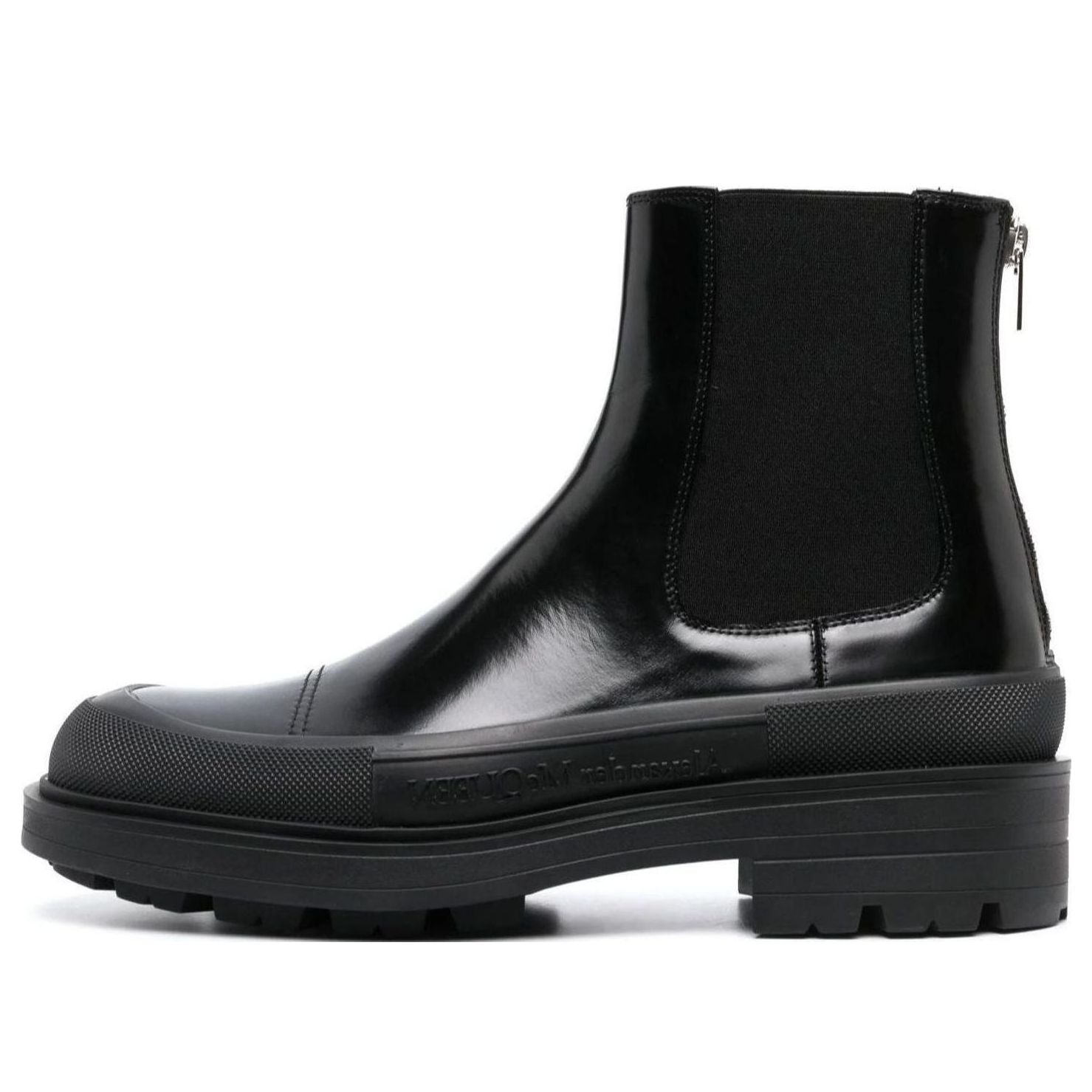 Alexander McQueen Chelsea Ankle Boots 'Black' 736508WHV7J1000 #