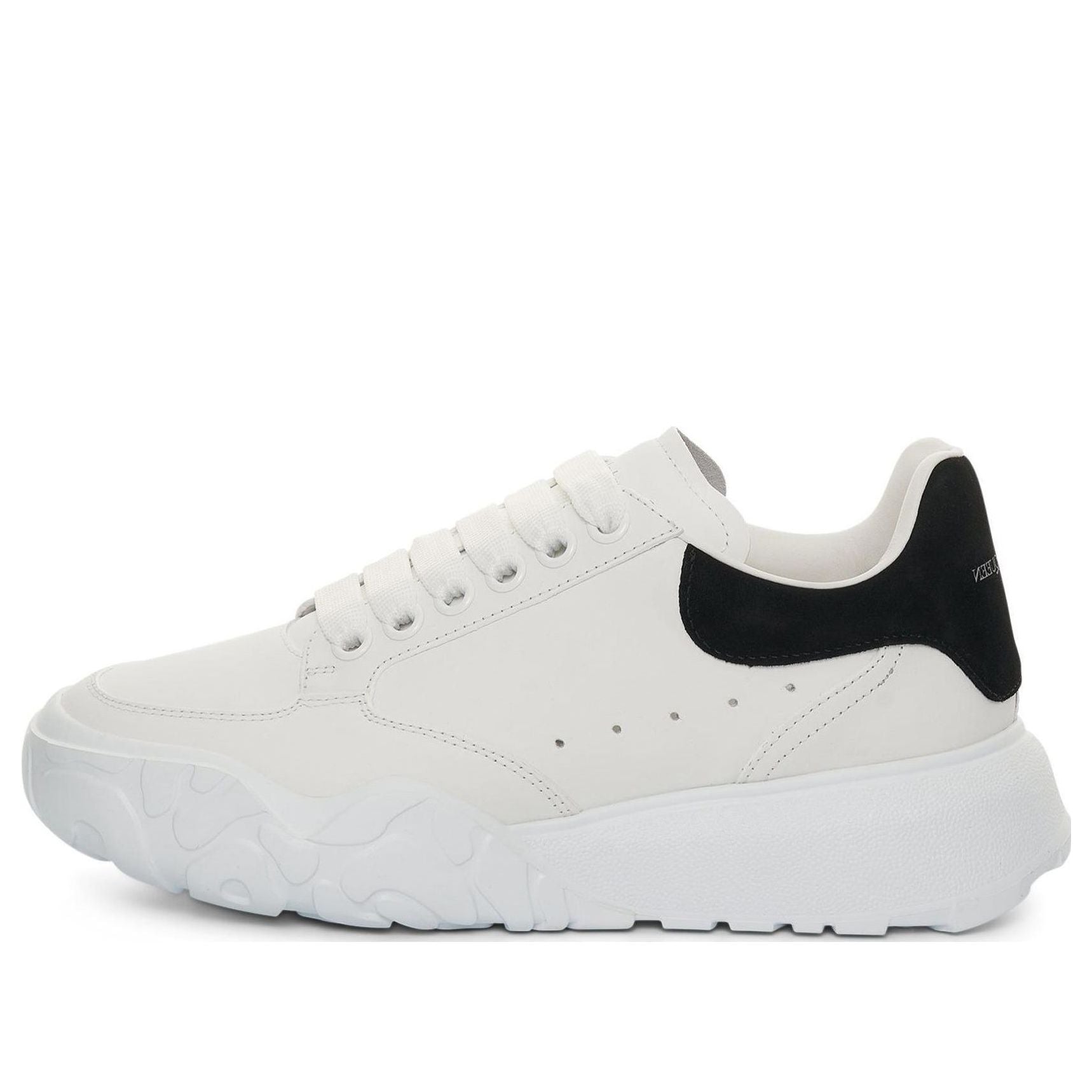 (WMNS) Alexander McQueen Oversized Court Trainer 'White Black' 633915WIA9A9061 #