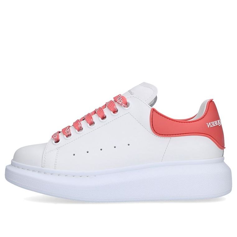 (WMNS) Alexander McQueen Oversized Sneaker 'White Coral' 621056WHXMT9097 #