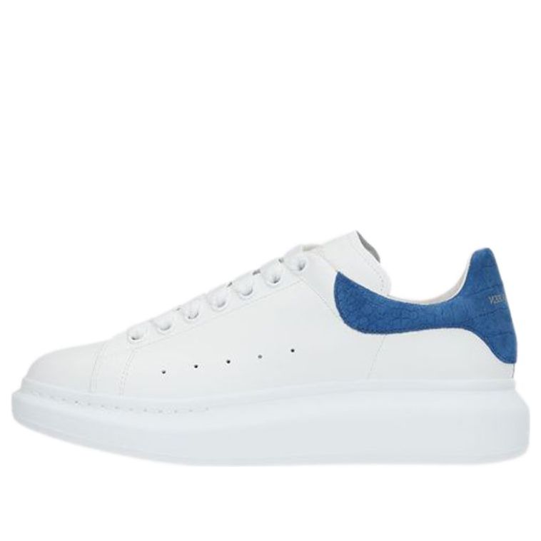 Alexander McQueen Oversized Sneaker 'White Blue Crocodile' 625162WHZ4K9255 #