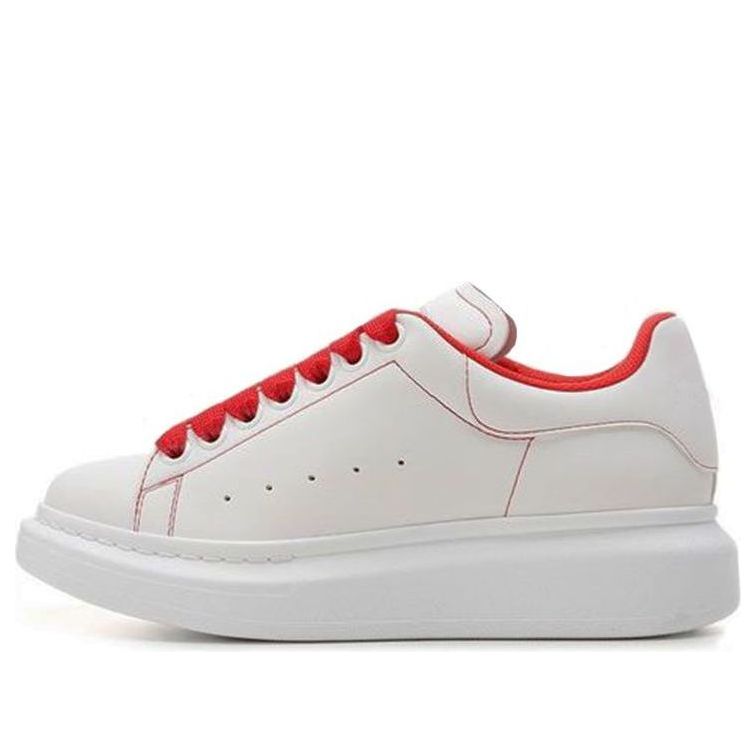 (WMNS) Alexander McQueen Larry Sneakers 'White Red' 676698W4RJ19676 #