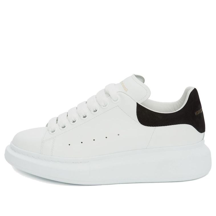 (WMNS) Alexander McQueen Oversized Sneaker 'White Black Suede' 553770WHGP79061 #