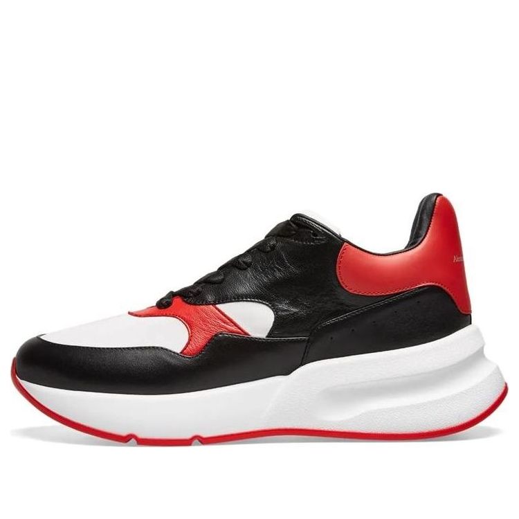 Alexander McQueen Oversized Running Sneakers 'Black White Red' 552042WHT9E1091 #