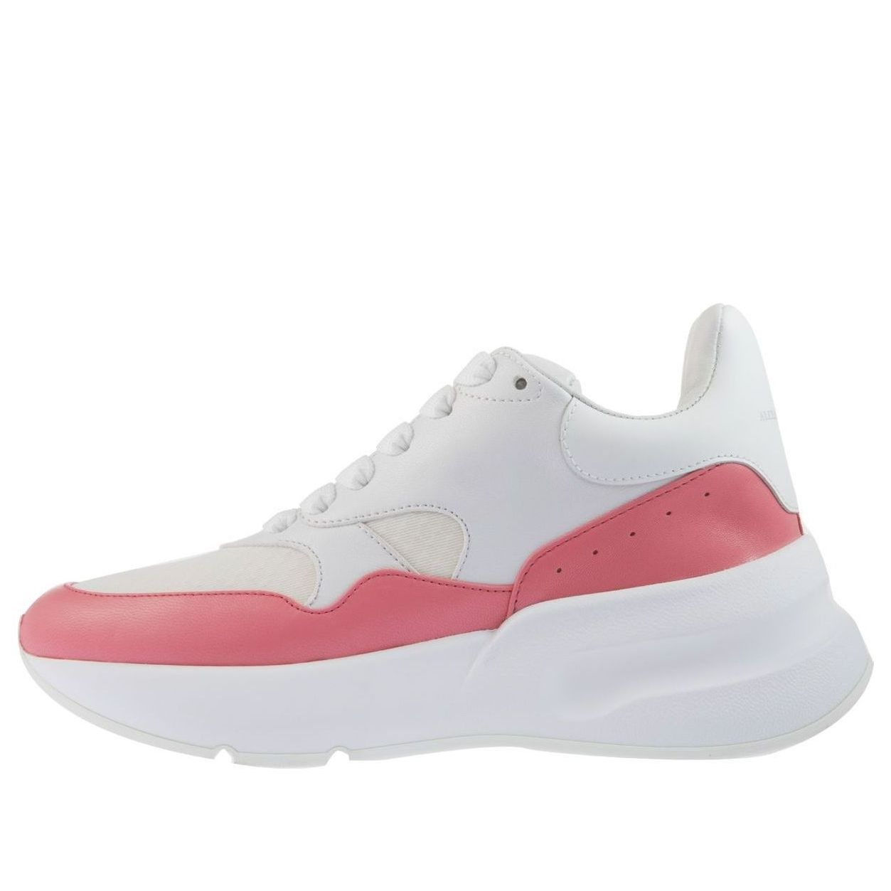 (WMNS) Alexander McQueen Oversized Runner in Nappa Calf Leather 'White Pink' 533710WHT999374 #